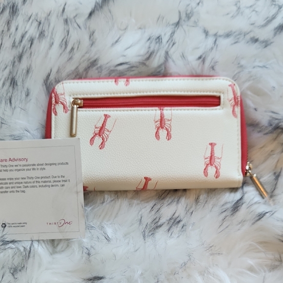 thirty-one Handbags - White and Pink Women's Wallet